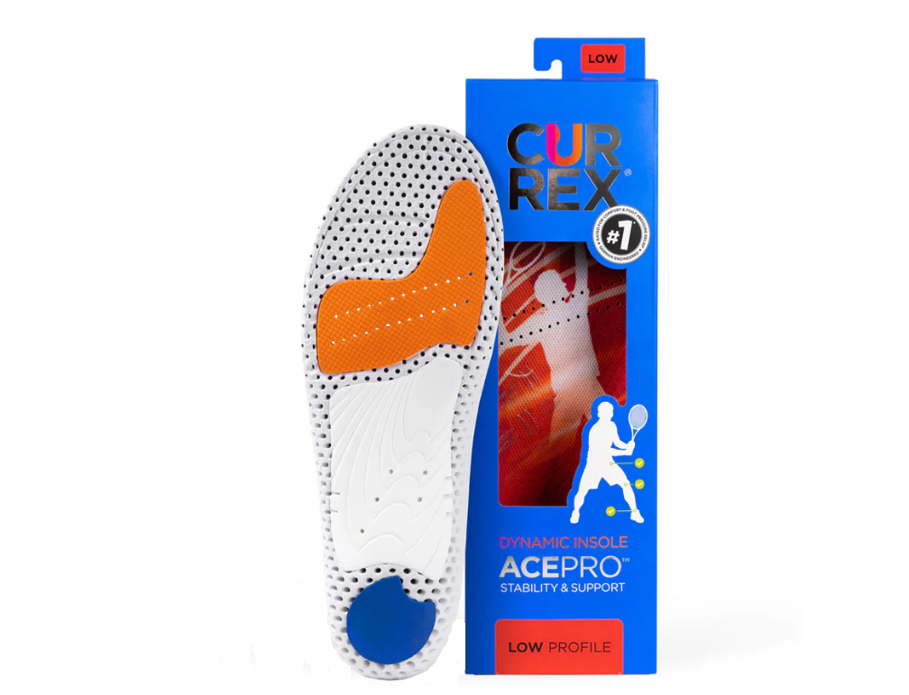 Currex Ace Pro Tennis Einlegesohle low rot