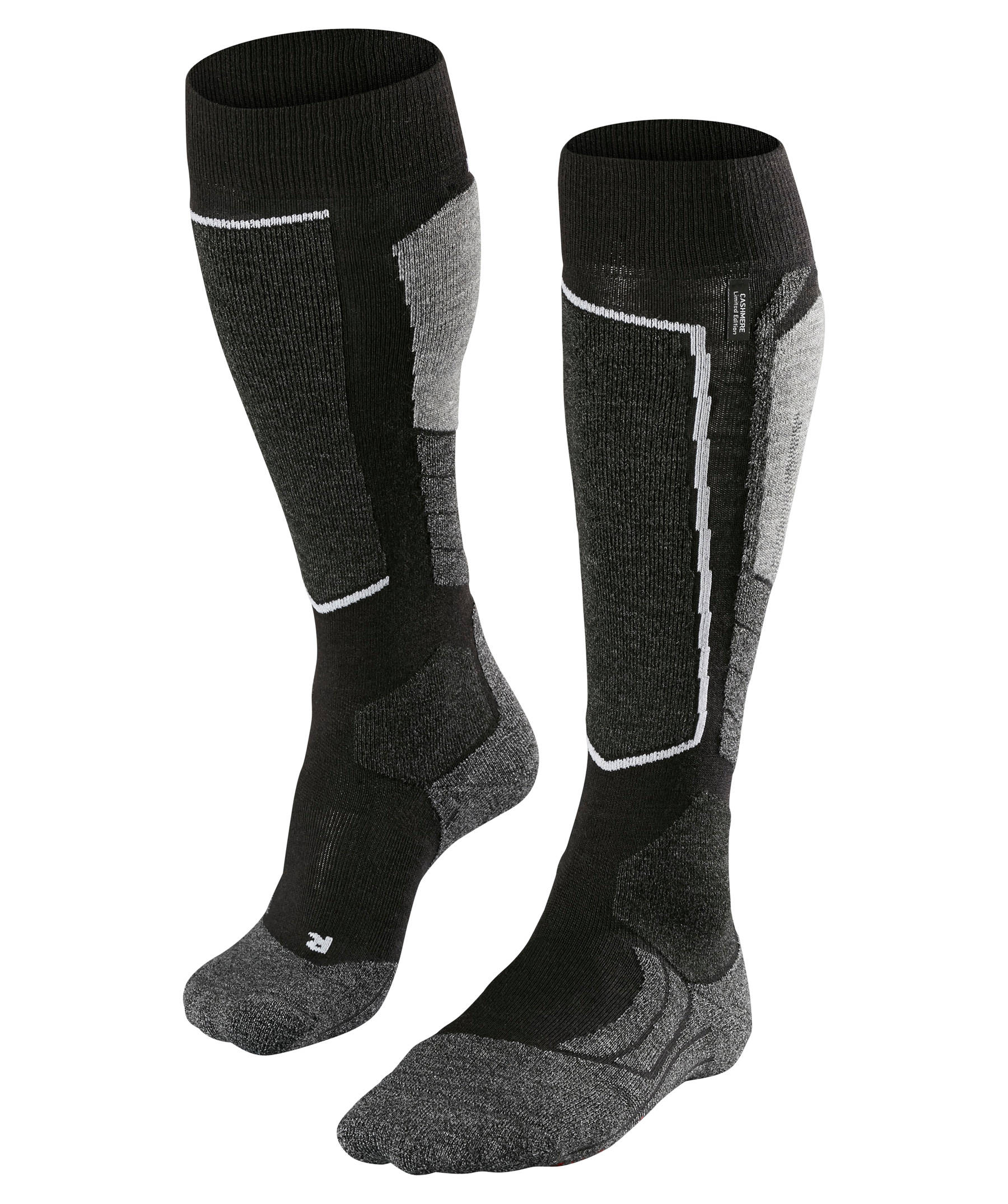 Falke Herren SK2 Skisocken Skistrümpfe  schwarz-grau-weiß 46-48