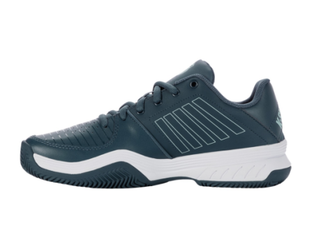 K-Swiss Herren Court Smash HB Tennisschuh petrol-weiß