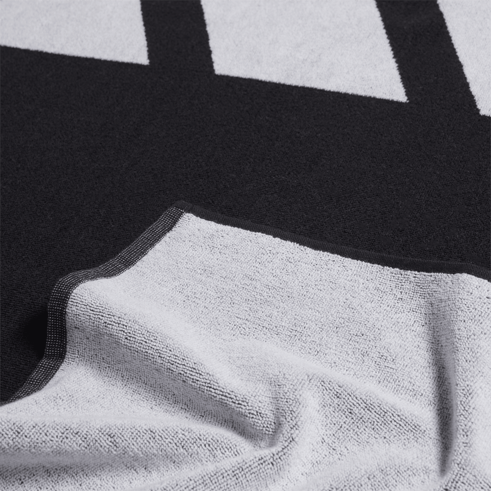 Adidas 3Bar Handtuch Large schwarz weiß