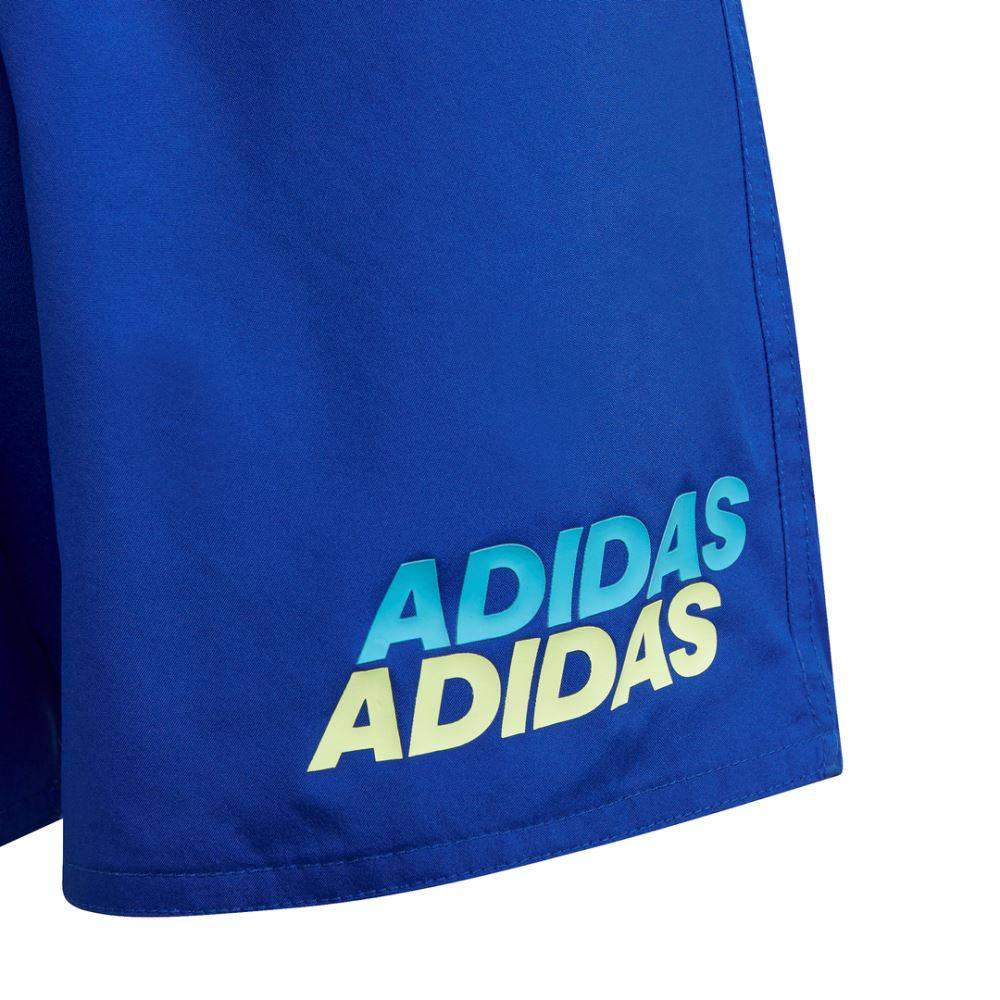 Adidas Kinder Linear Performance Badeshort Schwimmhose blau