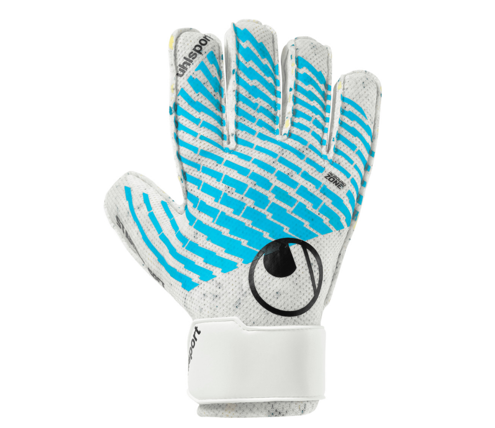 Uhlsport Kinder Cybertec Starter Soft Torwart- Handschuhe weiß blau schwarz 6