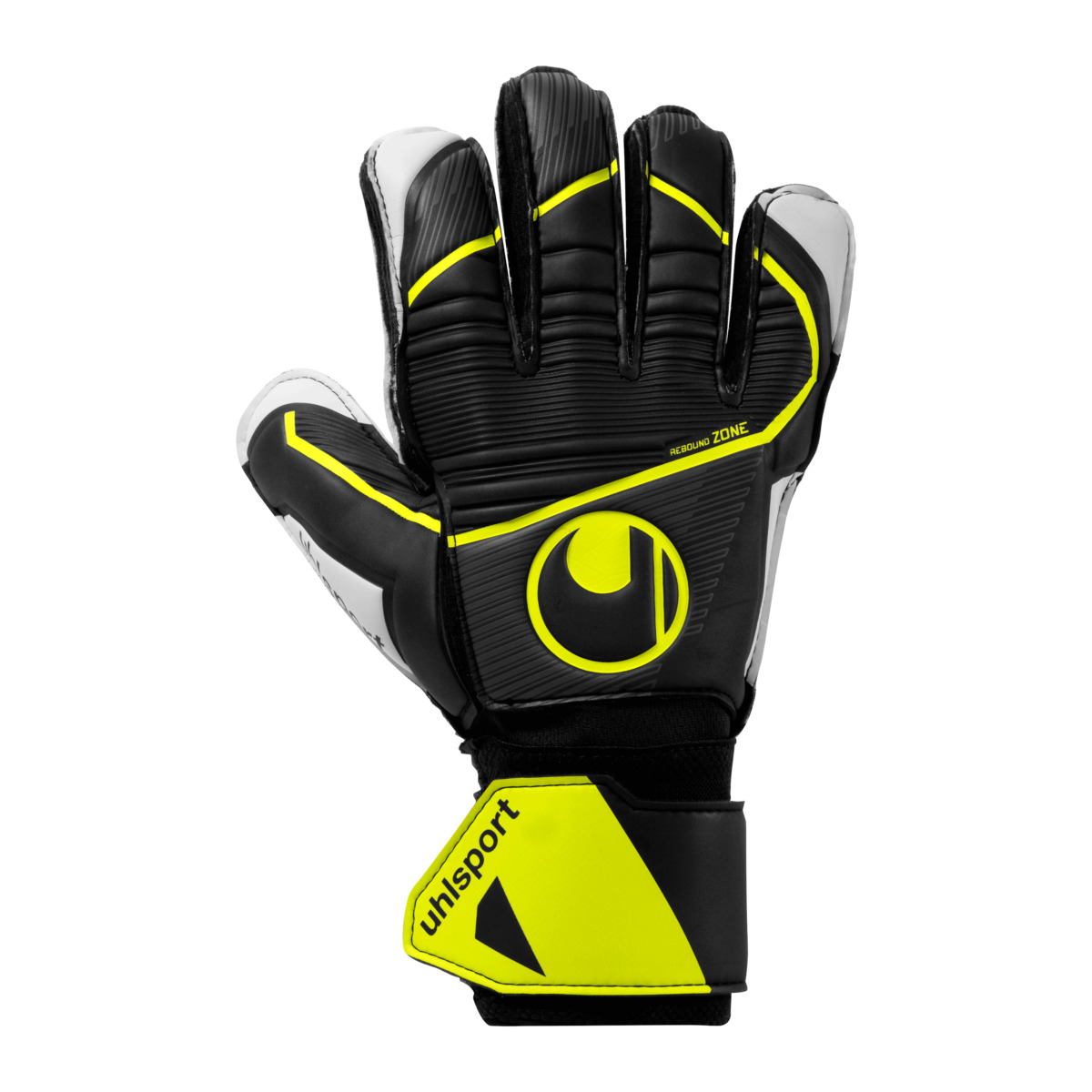 Uhlsport Soft Flex Frame Junior Torwarthandschuhe schwarz gelb