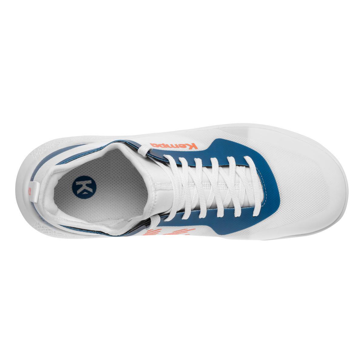 Kempa Kinder Kourtfly Handballschuh weiß, blau, orange