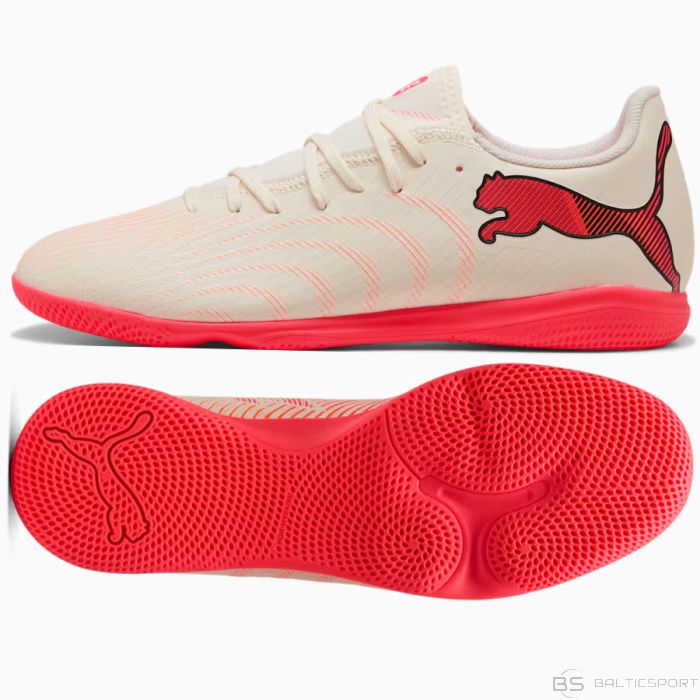 Puma Herren Future 9 Play IT Hallenschuh Fußball weiß-rot 38