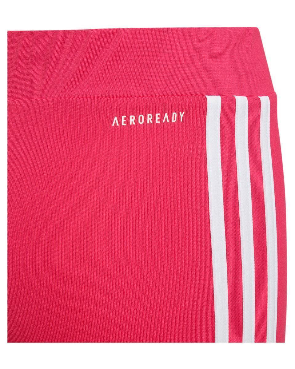 Adidas Mädchen 3 Streifen Leggings Tight pink-weiß 164