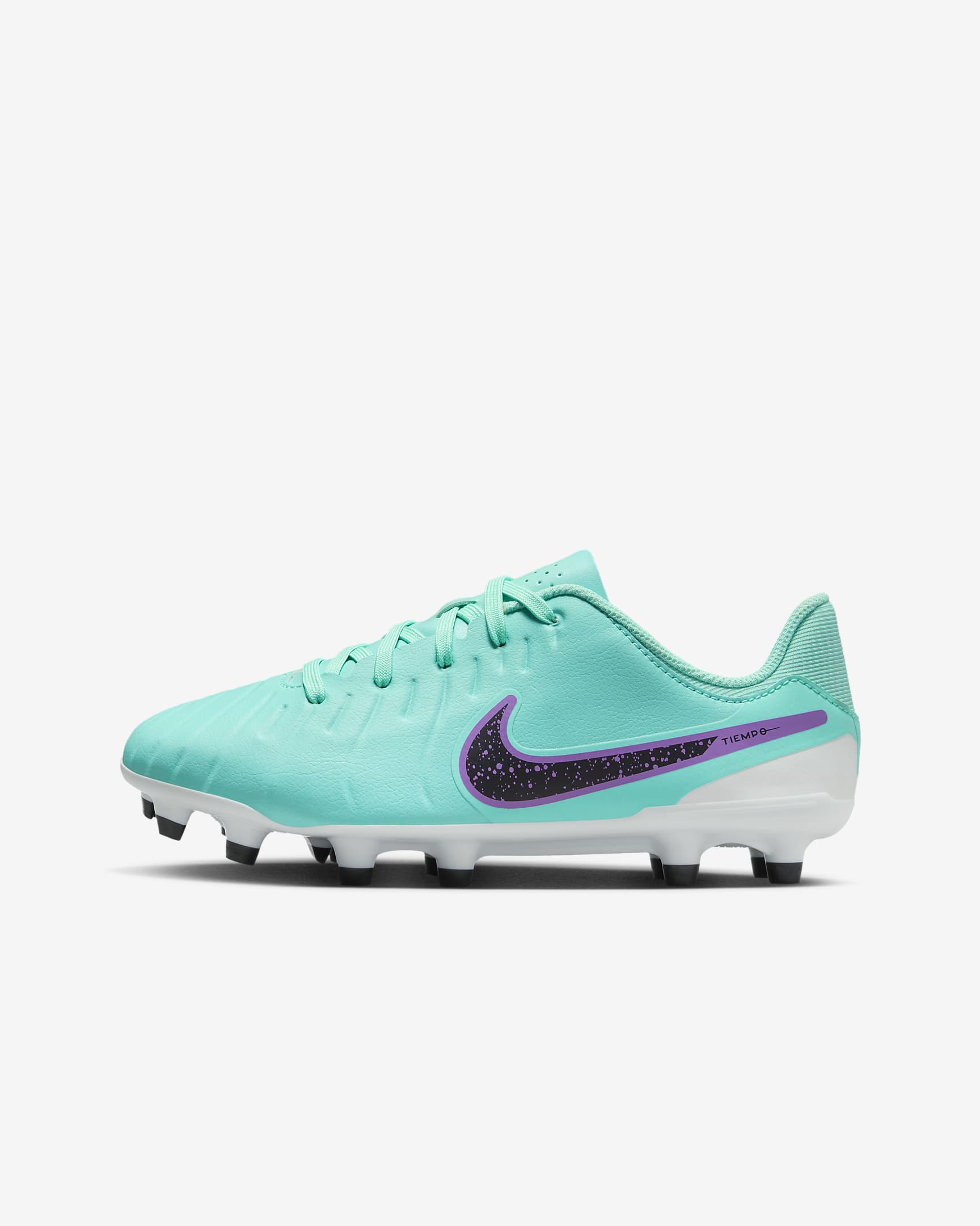 Nike Kinder Tiempo Legend 10 FG Fußballschuh türkis-lila 38.5