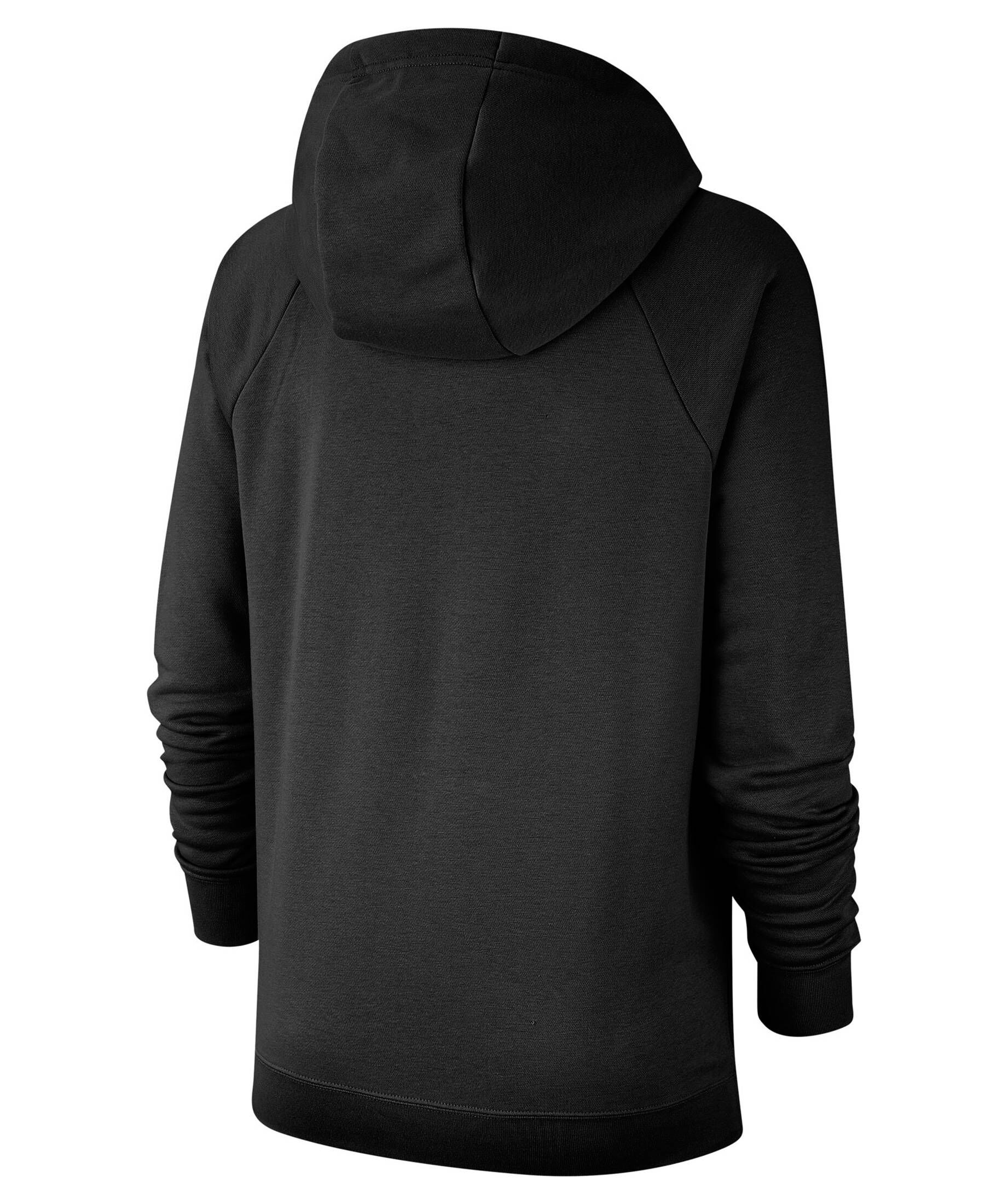 Nike Damen Sportswear Club Fleece Hoodie Kapuzenpullover schwarz-weiß L