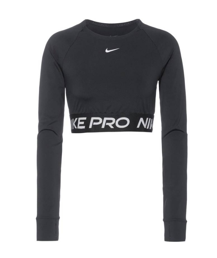 Nike Damen Pro 365 Dri Fit Langarmshirt schwarz