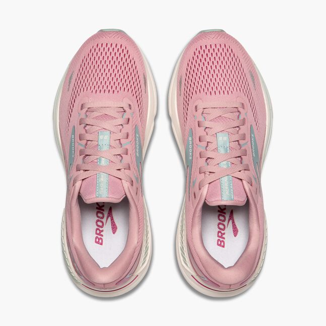 Brooks Damen Adrenaline GTS 23 Laufschuh coral-grau 40.5