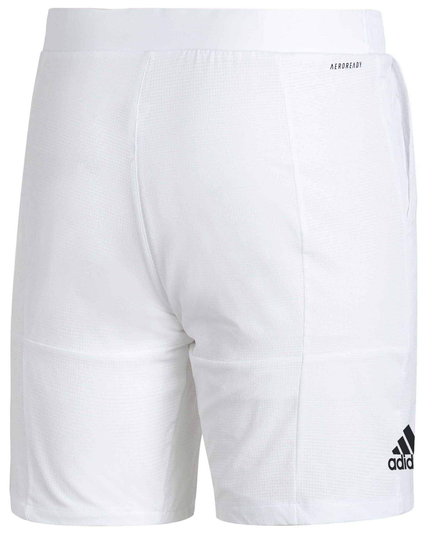 Adidas Herren Club Stretch Woven Tennisshort Sportshort weiß XL