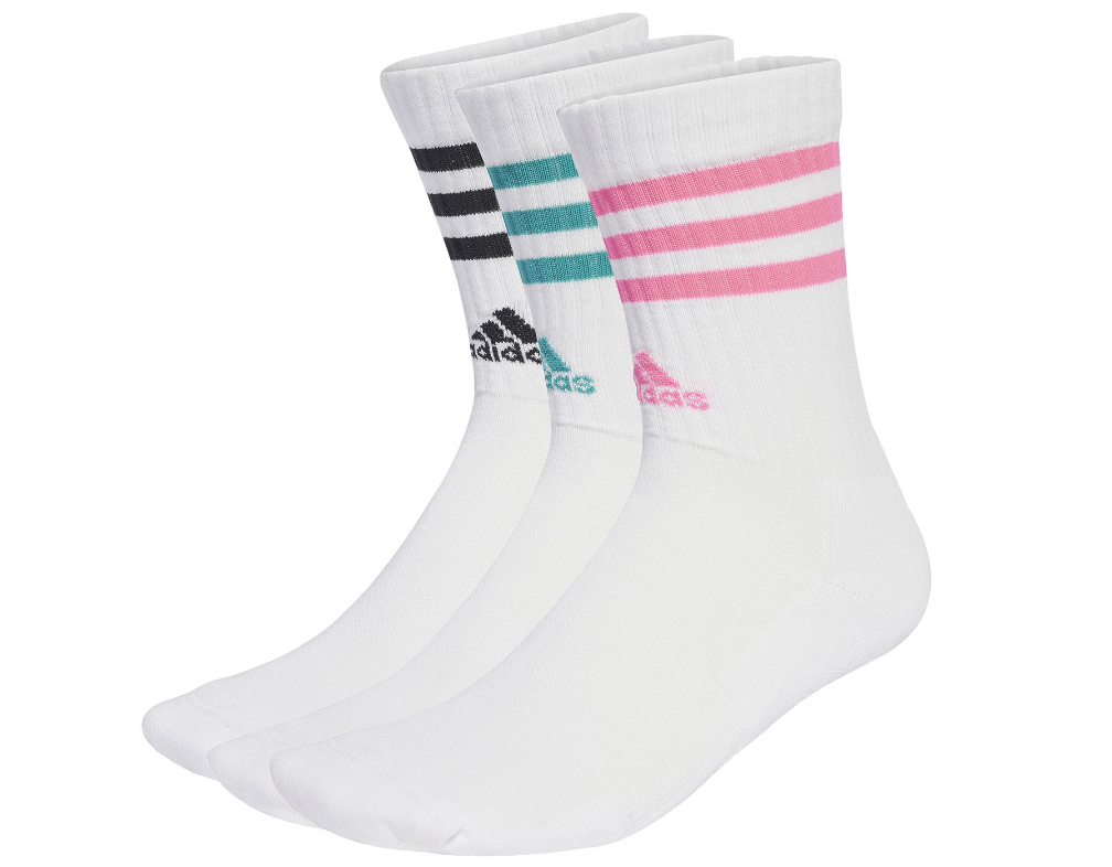 Adidas Unisex Cushioned Crew Socken 3 Paar weiß L 43-45