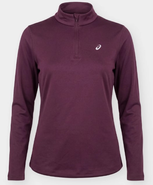 Asics Damen Winter 1/2 Zip Top Winter Langarm Trainingsshirt blackberry L