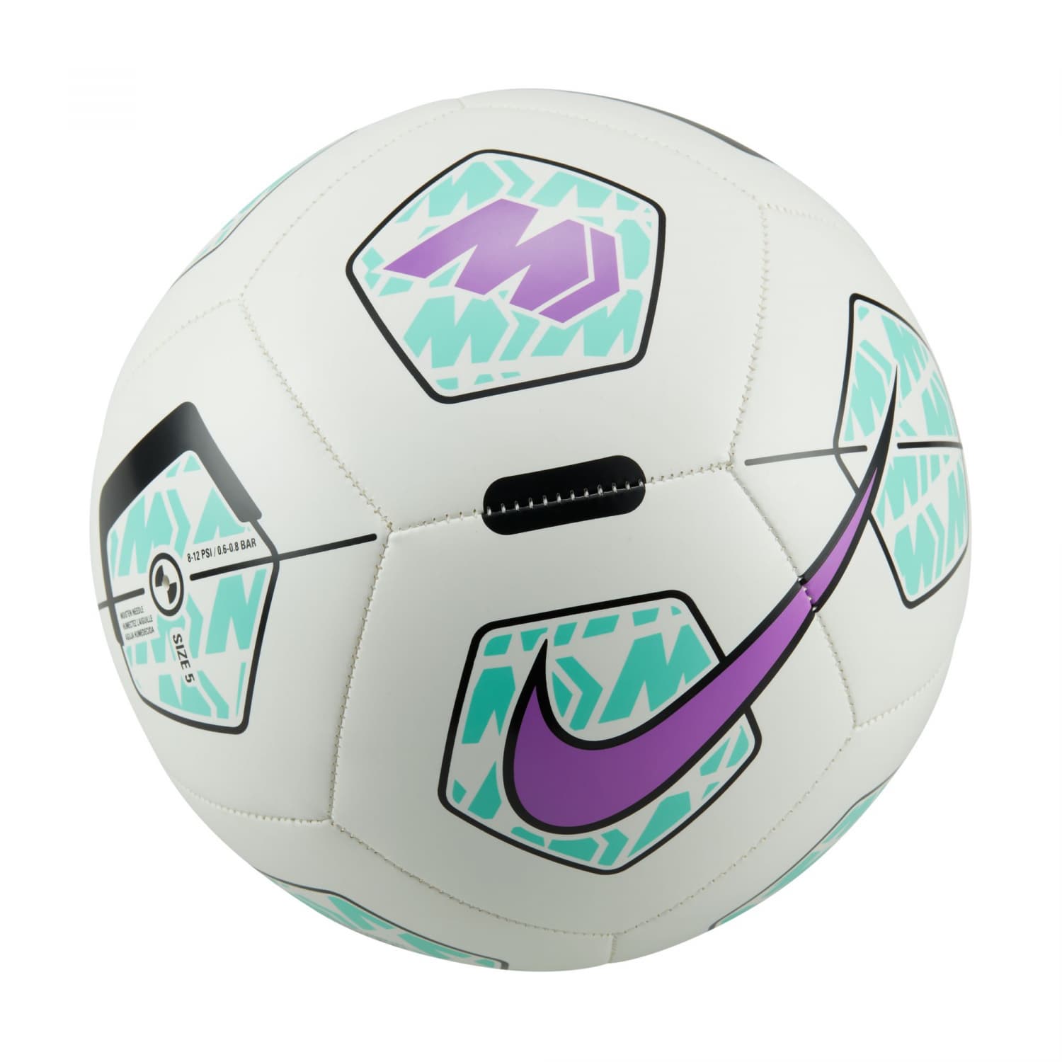 Nike Mercurial Fade Trainingsball Fußball Gr. 5 weiß-türkis-lila