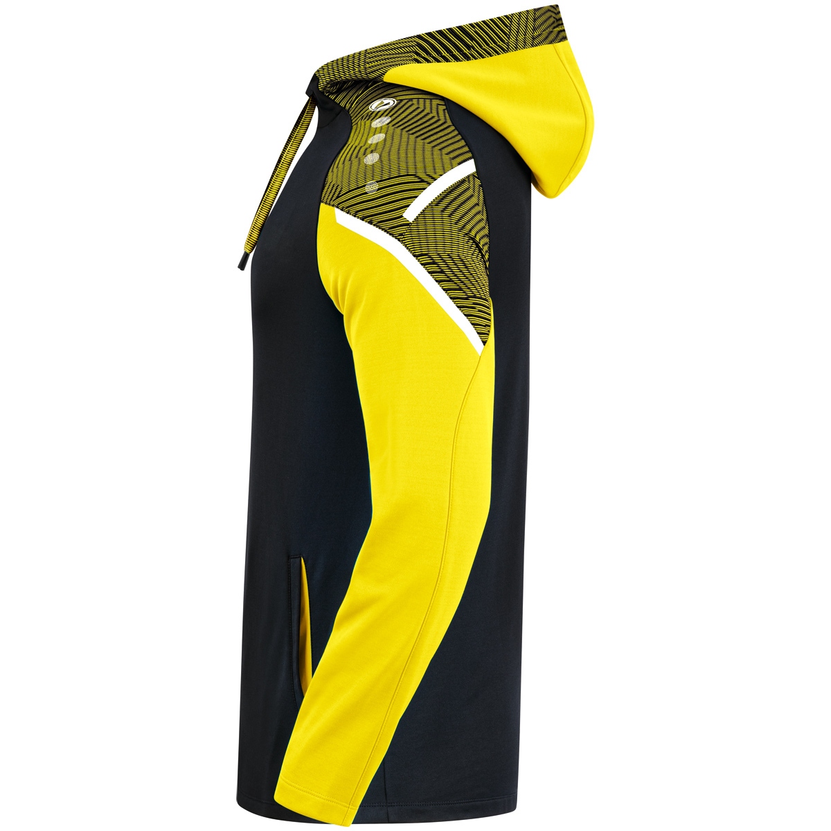 Jako Herren Performance Kapuzensweat Hoodie schwarz-soft yellow L