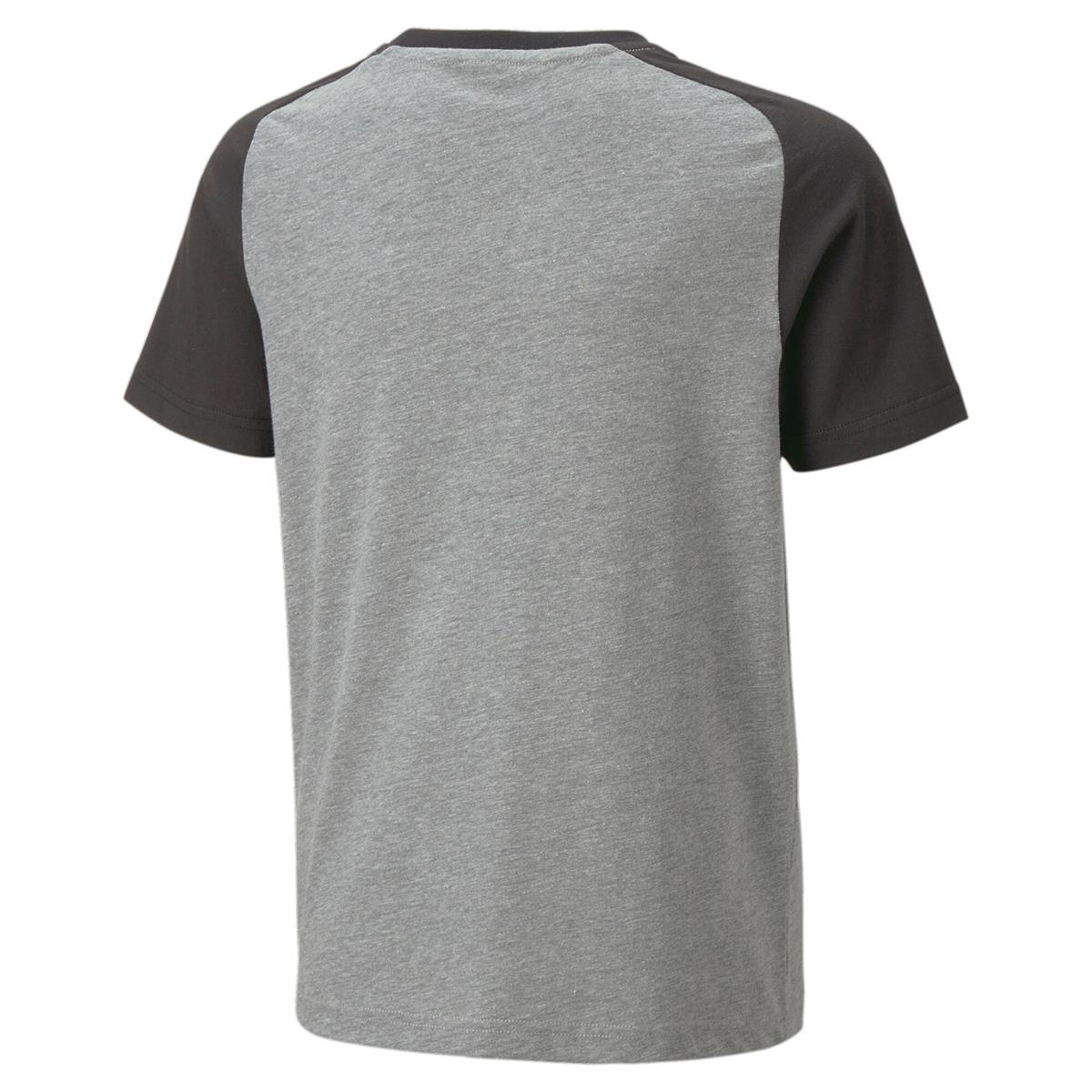 Puma Kinder teamCup T-Shirt Sportshirt grau-schwarz