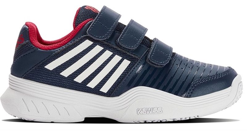 K-Swiss Kinder Court Express Strap Omni All Court Tennisschuh blau-weiß 35