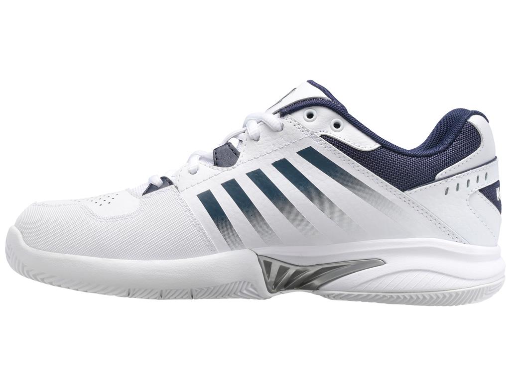 K-Swiss Herren Receiver V Tennissschuh weiß-dunkelblau-silber 39.5