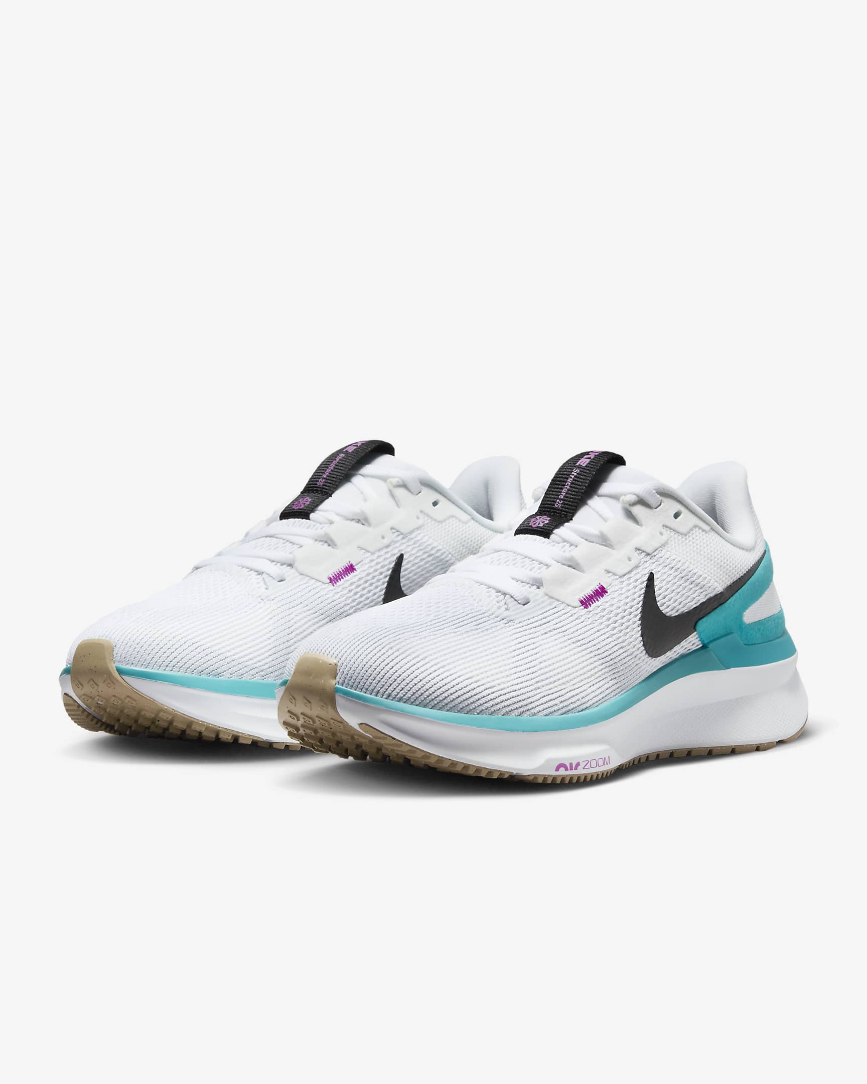 Nike Damen Air Zoom Structure 25 Laufschuh Sportschuh weiß-türkis