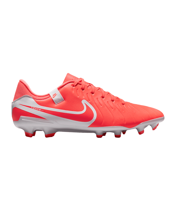 Nike Herren Tiempo Legend 10 Academy Fußballschuh FG/MG neon coral, weiß