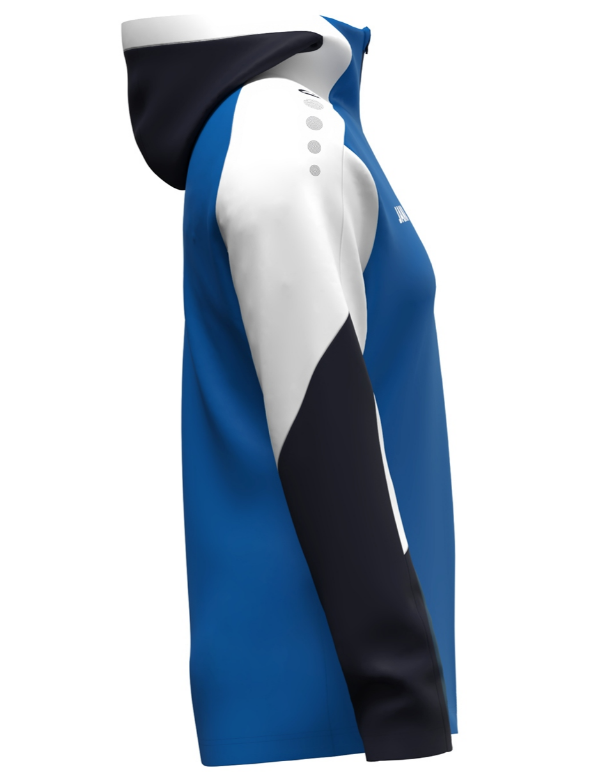Jako Damen Dynamic Kapuzenjacke Trainingsjacke blau weiß