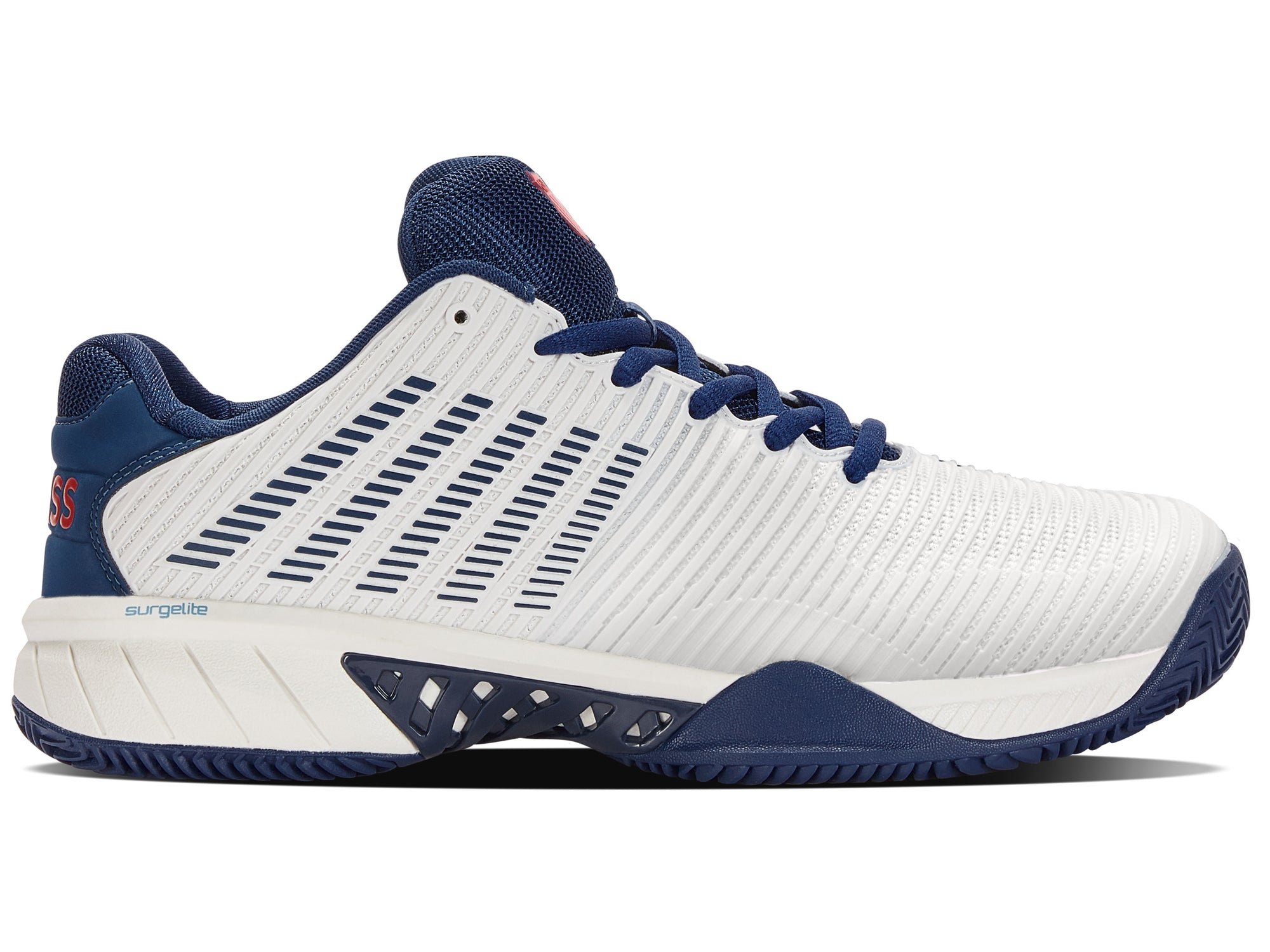 K-Swiss Herren Hypercourt Express 2 HB Sandplatz Tennisschuh weiß-dunkelblau 47