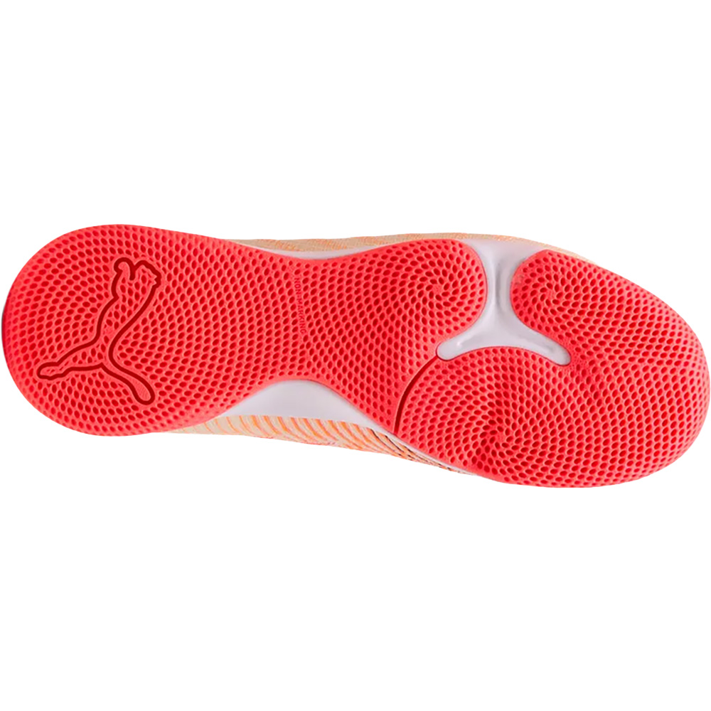Puma Kinder Future 9 Match IT+ Mid Jr. Hallenfußballschuh weiß-rot 38,5