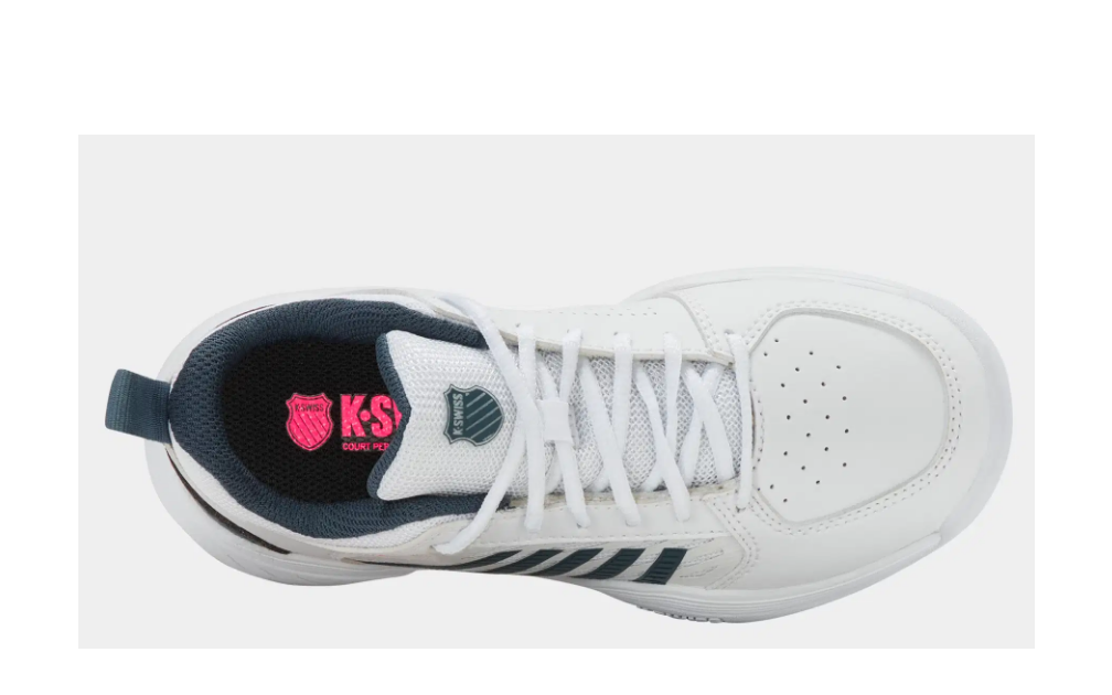 K- Swiss Kinder Court Express 2 Carpet Tennisschuh Hallenschuh weiß petrol 35