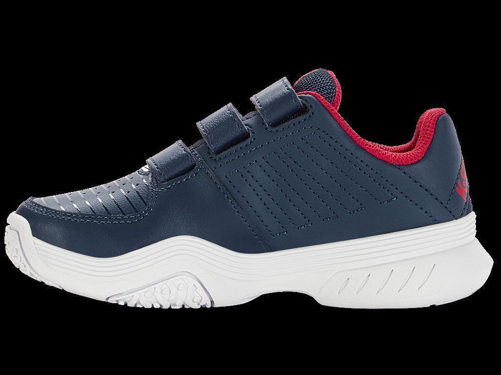K-Swiss Kinder Court Express Strap Omni All Court Tennisschuh blau-weiß 35