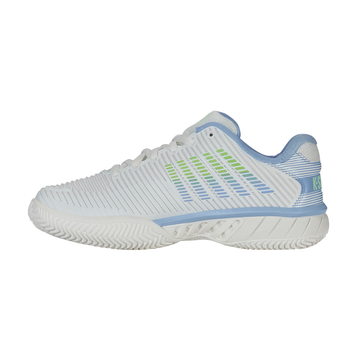 K- Swiss Damen Hypercourt Express 2 Clay Tennisschuh Sandplatzschuh weiß, blau, grün