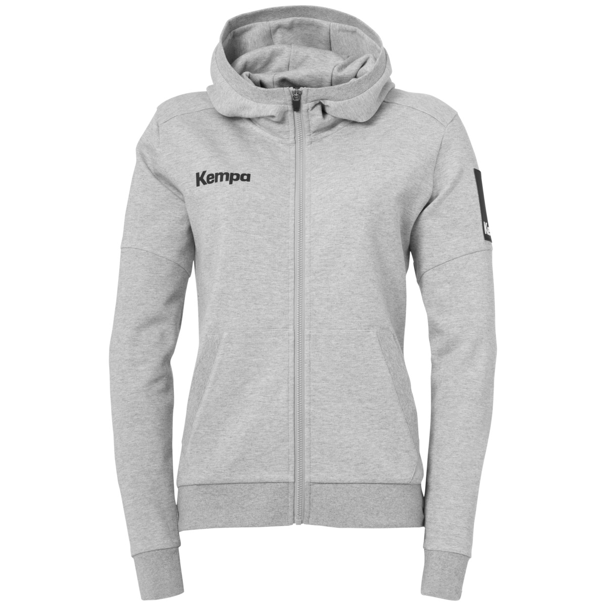 Kempa Damen Status Kapuzenjacke grau-melange XXL