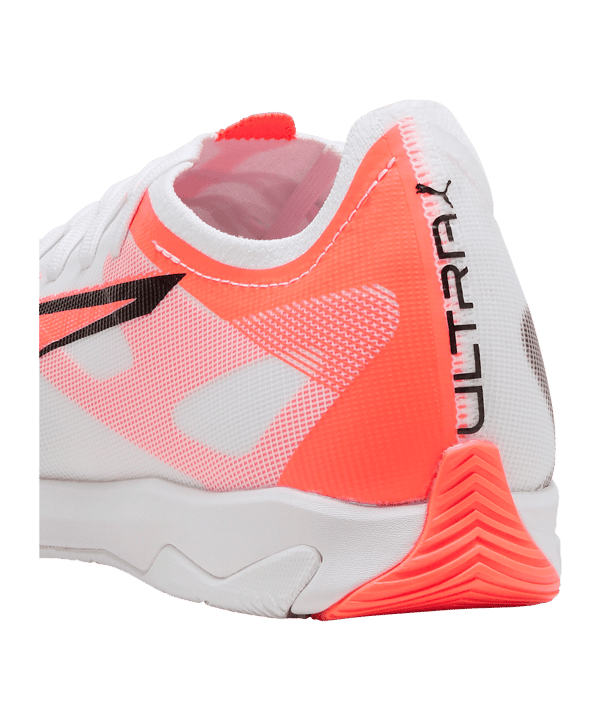 Puma Herren Ultra 5 Match IT Fußballschuh Hallenfußballschuh weiß, orange, schwarz