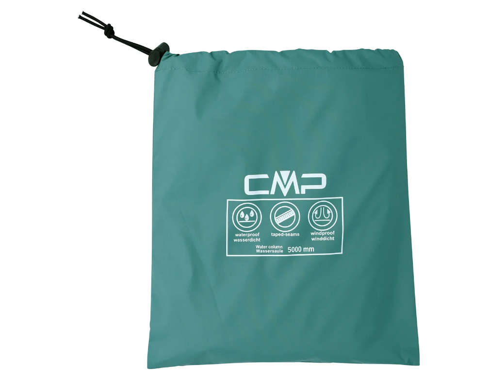 Campangnolo Damen Jacket Rain Fix Hood Jacke Regenjacke petrol 44