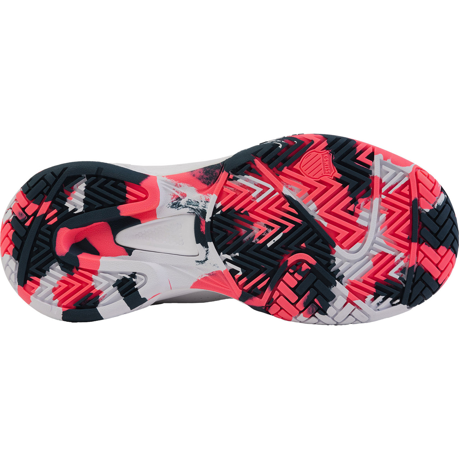 K- Swiss Kinder Court Express 2 Tennisschuh Sandplatzschuh weiß, blau, pink 35