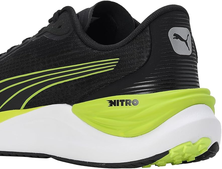 Puma Herren Electrify Nitro 3 Sneaker Laufschuh schwarz-grün-weiß