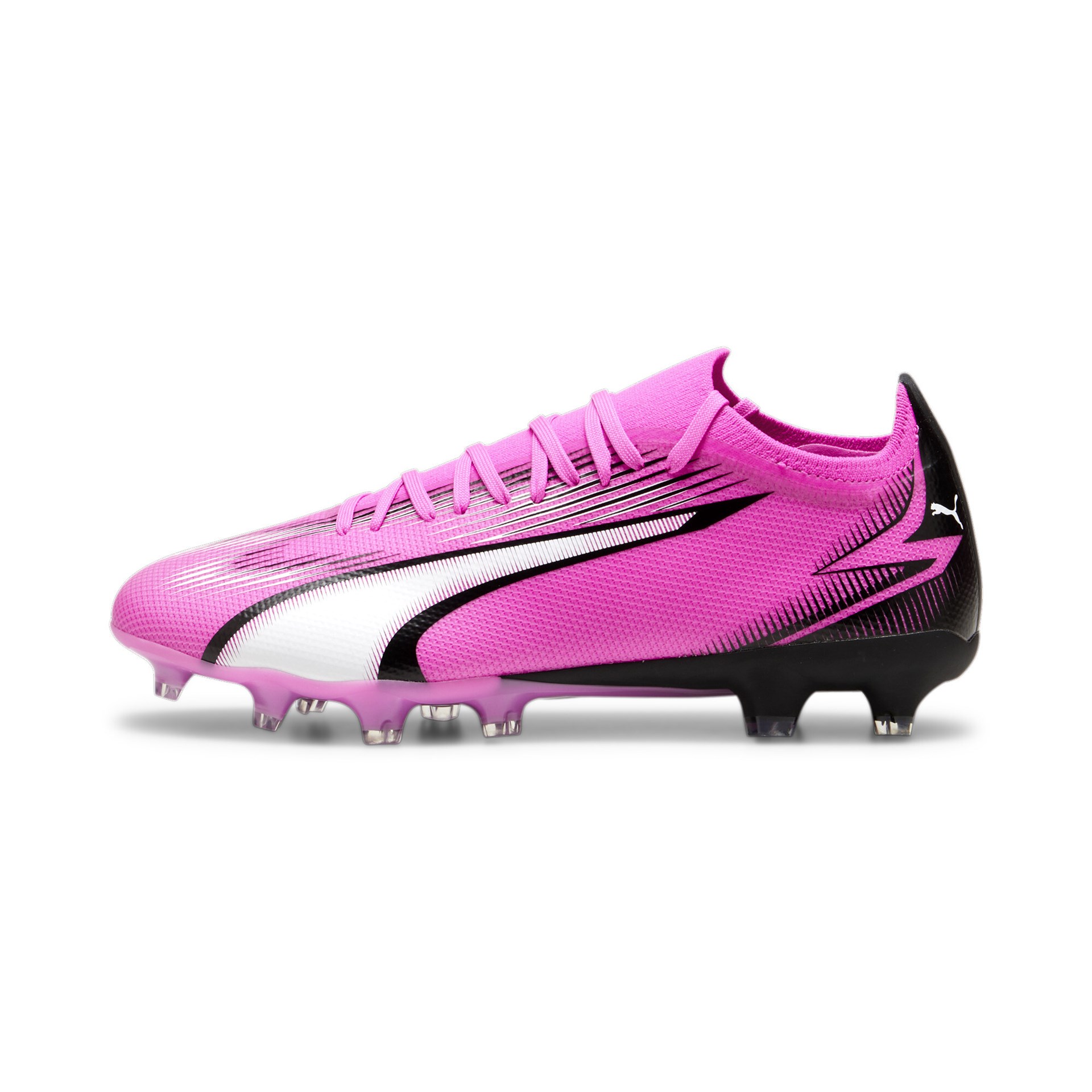 Puma Herren Ultra Match FG/AG Fußballschuh pink-weiß-schwarz