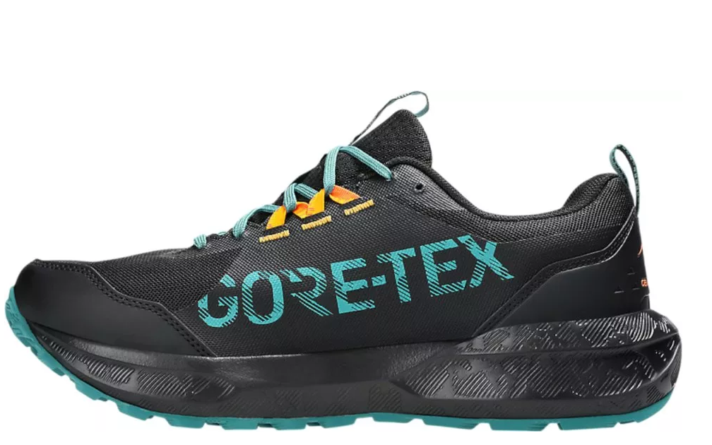 Asics Herren Gel- Sonoma 8 GTX Laufschuh Trailrunningsschuh schwarz orange petrol