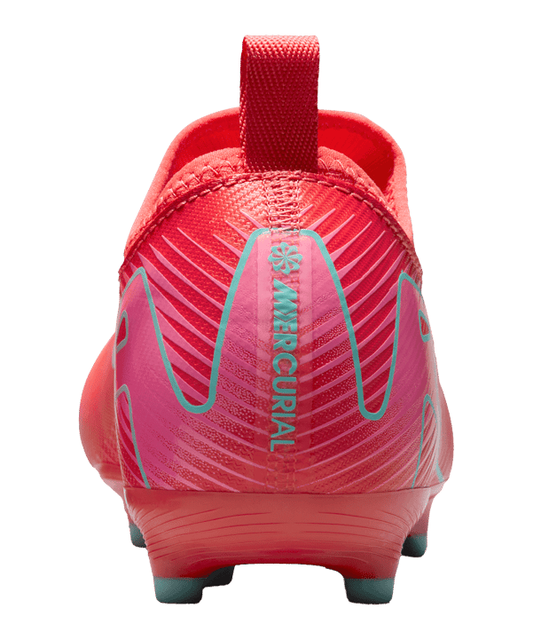 Nike Kinder Zoom Vapor 16 Academy FG/MG Fußballschuh rot, türkis, pink 38,5