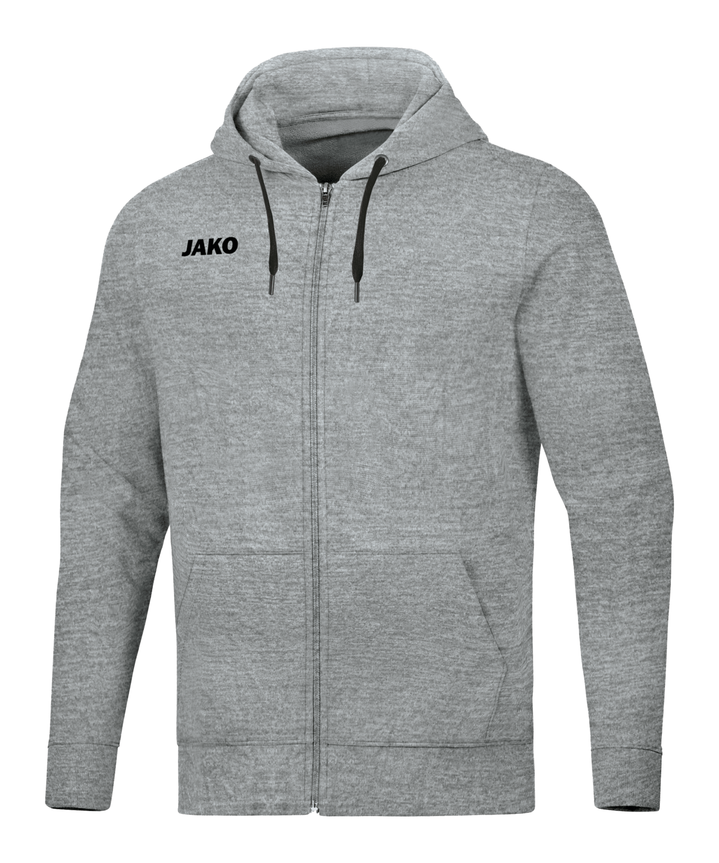 Jako Herren Base Jacke Trainingsjacke Freizeitjacke grau