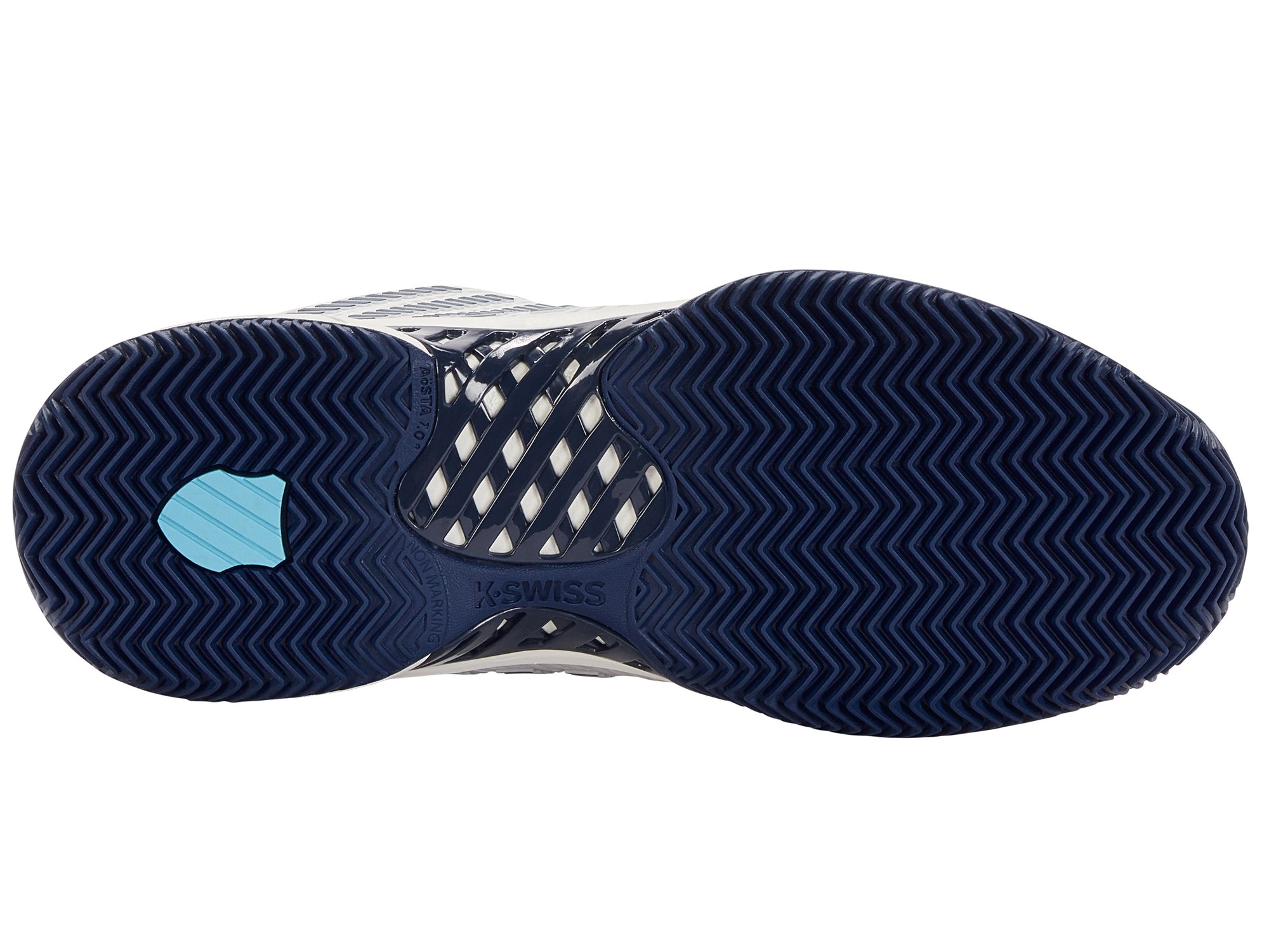 K-Swiss Herren Hypercourt Express 2 HB Sandplatz Tennisschuh weiß-dunkelblau 47