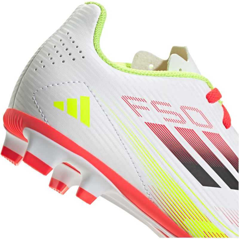 Adidas Kinder F50 Club FG/MG Fußballschuh weiß, pink, neon- gelb