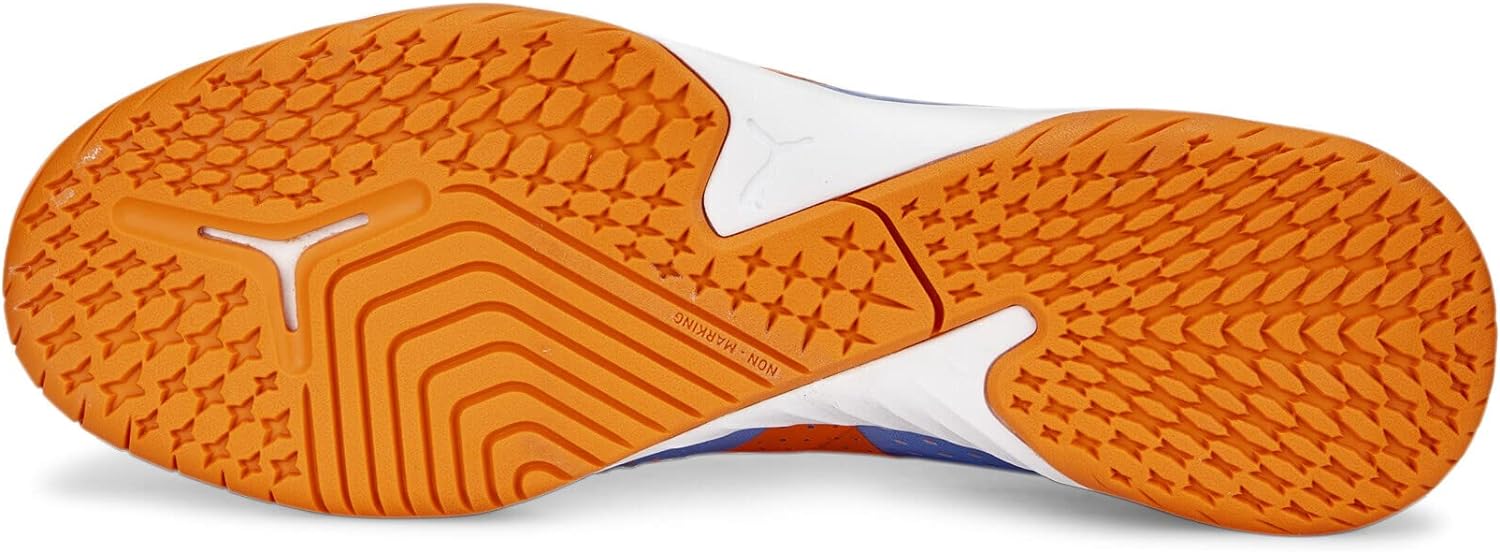 Puma Herren Future Match IT Fußballschuh Hallenschuh blau-orange-weiß 47