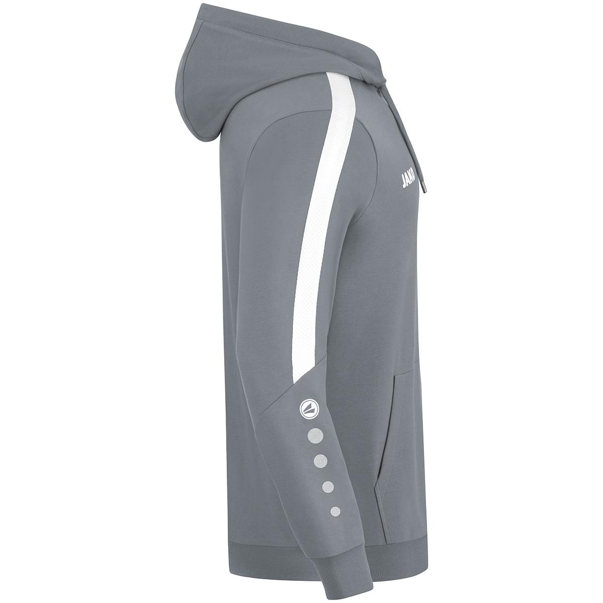 Jako Herren Power Kapuzenpullover Hoodie steingrau