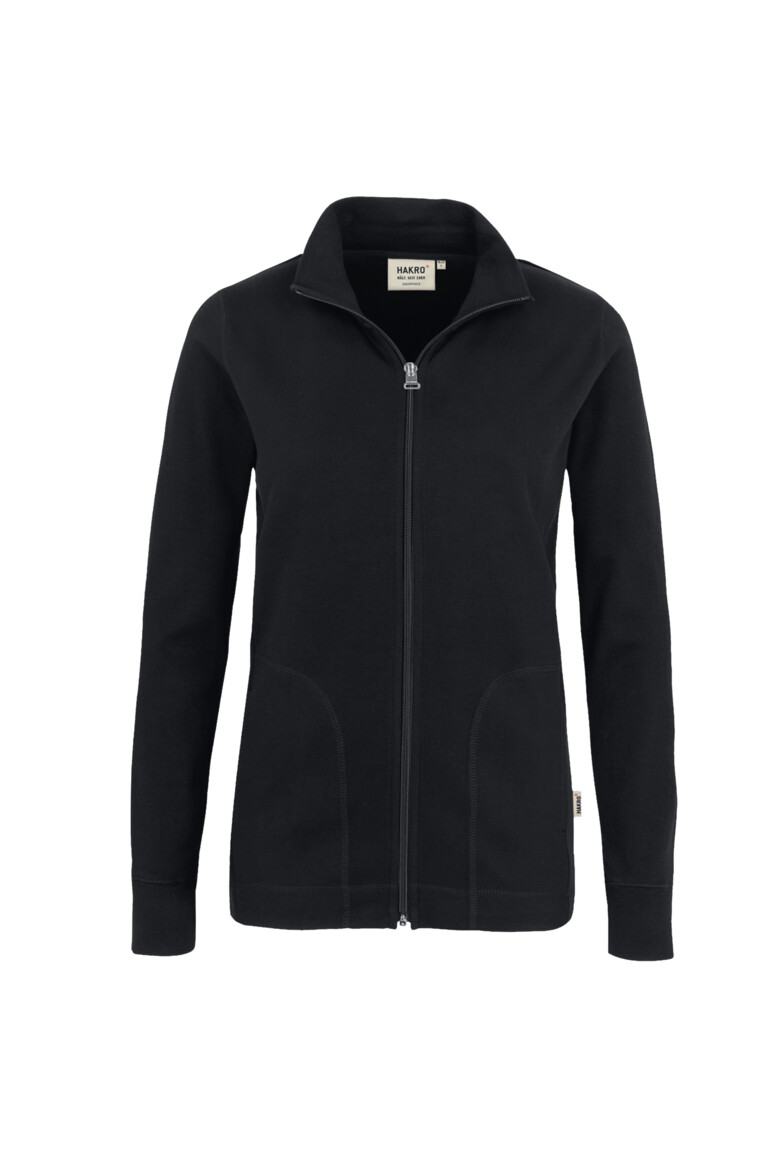Hakro Damen Interlockjacke Freizeitjacke schwarz L