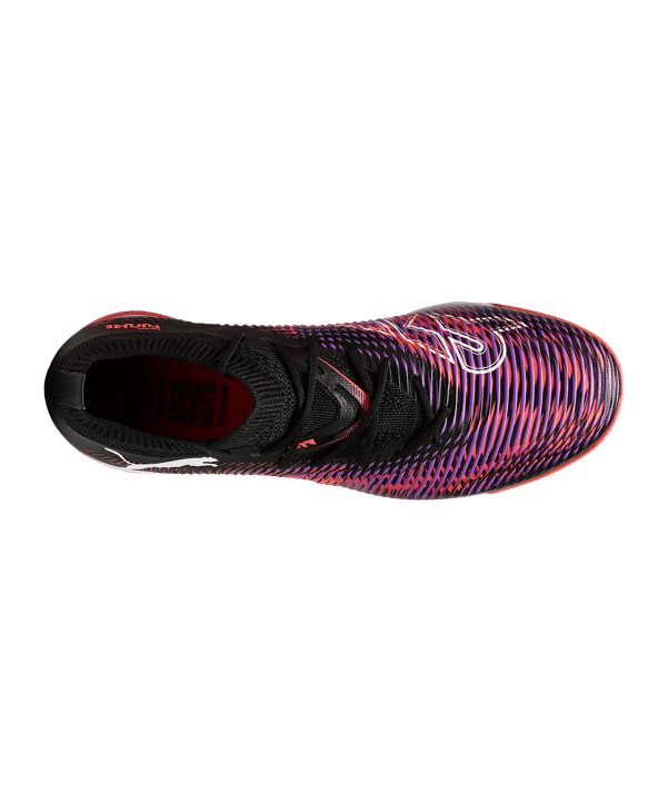 Puma Herren Future 8 Match IT Fußballschuh Hallenfußballschuh schwarz, weiß, orange, lila