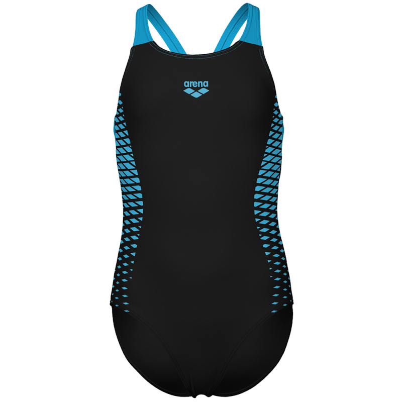 Arena Kinder Openings Badeanzug schwarz türkis 164