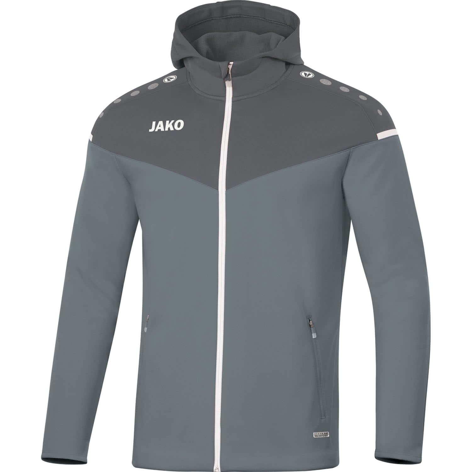 Jako Herren Champ 2.0 Kapuzenjacke Full Zip Hoodie steingrau-anthra light S