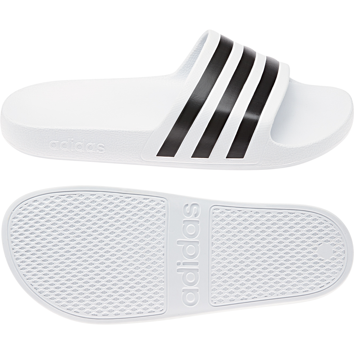 Adidas Badeschuhe Adilette Aqua weiß 48 1/2