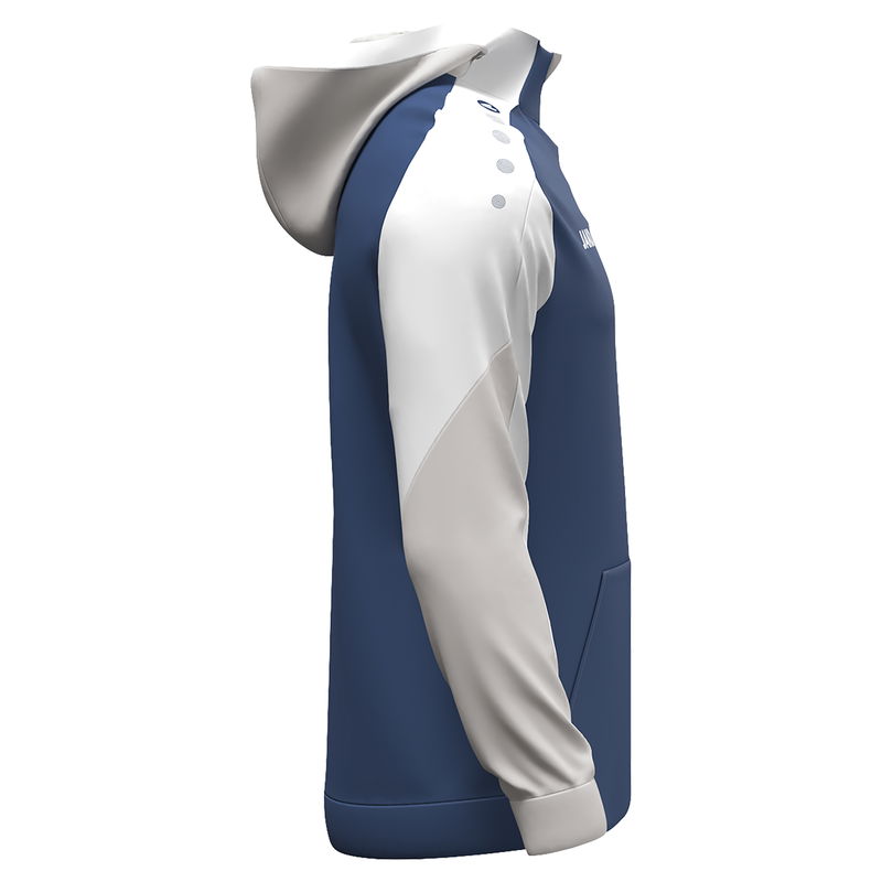 Jako Herren Dynamic Zip Dynamic Langarmtrainingsshirt blau, weiß, hellgrau