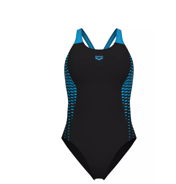 Arena Damen Openings Badeanzug schwarz türkis